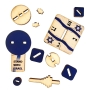 Stand with Israel Wooden Dreidel: Do-It-Yourself 3D Puzzle Kit - 5