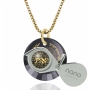 Woman of Valor: 24K Gold Plated and Cubic Zirconia Necklace Micro-Inscribed with 24K Gold - Proverbs 31:10-31 - 12