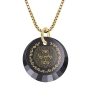 Woman of Valor: 24K Gold Plated and Cubic Zirconia Necklace Micro-Inscribed with 24K Gold - Proverbs 31:10-31 - 1