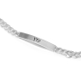 Women's Sterling Silver Hebrew/English Name Chain Bracelet - 4