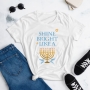Shine Bright Like a Menorah Women's Classic Fit Hanukkah T-Shirt - 5