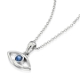 Yaniv Fine Jewelry 18K Gold Evil Eye Pendant with Sapphire  - 5