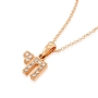 Yaniv Fine Jewelry 18K Gold Double Chai Pendant with Diamonds - 9