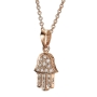 Yaniv Fine Jewelry 18K Gold and Diamond Hamsa Pendant (Choice of Colors) - 5
