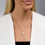 Yaniv Fine Jewelry 18K Gold Elongated Hamsa Pendant with Diamonds - 8