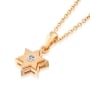 Yaniv Fine Jewelry 18K Gold Double Star of David Diamond Pendant - 8