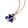 Yaniv Fine Jewelry 18K Gold Deconstructed Star of David Pendant with Diamonds and Lapis Lazuli - Color Option - 5