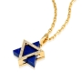 Yaniv Fine Jewelry 18K Gold Deconstructed Star of David Pendant with Diamonds and Lapis Lazuli - Color Option - 3
