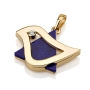 Yaniv Fine Jewelry 18K Gold Star of David Dove Pendant with Diamond & Lapis Lazuli - 1