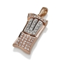 Yaniv Fine Jewelry 18K Gold Mezuzah Pendant with Diamonds - 3