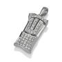 Yaniv Fine Jewelry 18K Gold Mezuzah Pendant with Diamonds - 2
