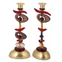 Yair Emanuel and Orna Lalo River Stones Candlesticks  - 1