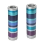 Yair Emanuel Aluminum Cylinder Ring Candlesticks - 1