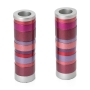 Yair Emanuel Aluminum Cylinder Ring Candlesticks - 7