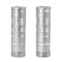 Yair Emanuel Aluminum Cylinder Ring Candlesticks - 4