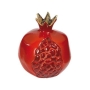 Yair Emanuel Aluminum Pomegranate Sculpture/Candlestick – Enamel Painted - 1