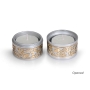 Yair Emanuel Aluminum Travel Shabbat Candleholders With Metal Cut-Out (Choice of Colors) - 2