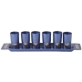 Yair Emanuel Jerusalem Kiddush Cup Set with Tray - Variety of Colors - 3
