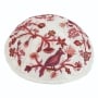 Yair Emanuel Embroidered Silk Kippah - Birds & Flowers - 5