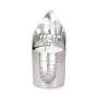 Yair Emanuel Hammered Stainless Steel Flame Memorial Candle Holder - 2