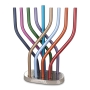Yair Emanuel Stylish Hanukkah Menorah (Choice of Colors) - 1