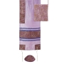Yair Emanuel 'Tallisack' Purple Embroidered Floral Tallit with Matching Bag & Kippah - 1