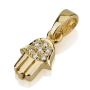 Yaniv Fine Jewelry 18K Yellow Gold Hamsa Diamond Pendant - 1