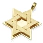 Yaniv Fine Jewelry Extra Large 18K Gold Men's Double Star of David Pendant - 4