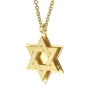 Yaniv Fine Jewelry Extra Large 18K Yellow Gold Men's Double Star of David Pendant - 2