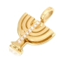 Deluxe Diamond-Accented 18K Gold Double Menorah Pendant Necklace By Yaniv Fine Jewelry - 3