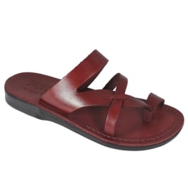 Caleb Handmade Leather Unisex Sandals, Clothing | Judaica Web Store