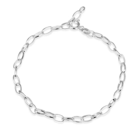 Sterling Silver Charm Bracelet Israeli Jewelry Charm Bracelet Chain Italian  Bracelet Charm Bracelet Italy Linked Bracelet 