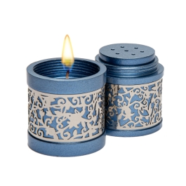 Yair Emanuel Designer Travel Havdalah Set – Candle holder and Spice Box (Choice of Colors)
