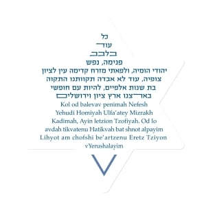 Hatikvah Star of David Magnet