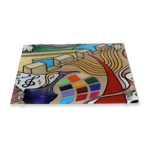 Jordana Klein Glass Shabbat Candlesticks Tray – Holy Temple