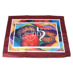 Jordana Klein "Seven Species" Close-Up Challah Cover- Burgundy
