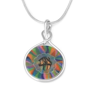 Jordana Klein Large Silver Plated Eshet Chayil (Woman of Valor) Necklace