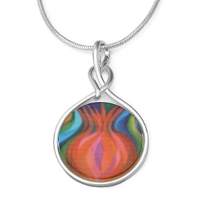 Jordana Klein Large Silver Plated Pomegranate Necklace