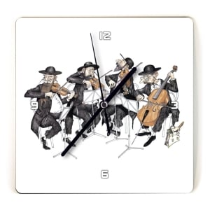 Martin Holt Jewish Humor Wall Clock – String Quartet