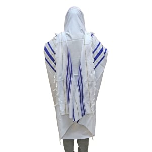 Talitnia Acrylic Tallit - Blue and Gold