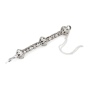 Traditional Yemenite Art Handcrafted Sterling Silver Torah Pointer With Majestic Design