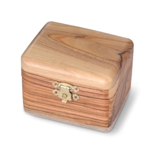 Small Olive Wood Jewelry Box