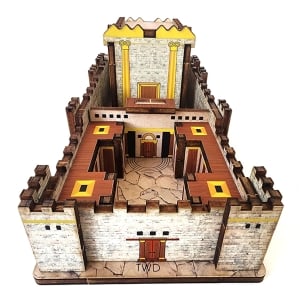 Wooden The Second Temple Colored DIY 3D Puzzle Kit