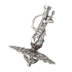 Sterling Silver Cellist Hanukkah Dreidel