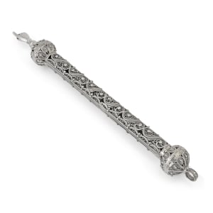 Shoham Yemenite Art Sterling Silver Filigree Swirl Torah Pointer