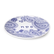 Ceramic Seder Plate With Paisley Design By Barbara Shaw (Choice of Colors)