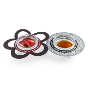 Dorit Judaica Rosh Hashanah Apples & Honey Dish Set 