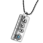 Handcrafted 925 Sterling Silver Kabbalah Pendant With Opal Stone – Healing