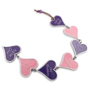 Hebrew / English Heart Home Blessings Chain (Choice of Colors)