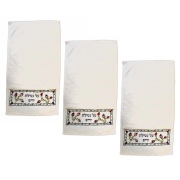 Set of 3 Embroidered Netilat Yadayim Hand Towels – Al Netilat Yadayim 